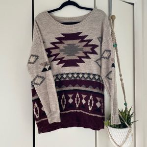 American Eagle Fair Isle Pullover Sweater